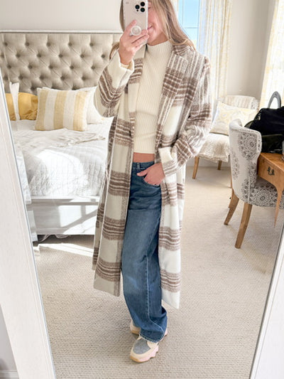 Sadie and Sage Winter Plaid Coat