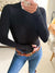 Ronan Mock Neck Fitted Thumbhole Rib