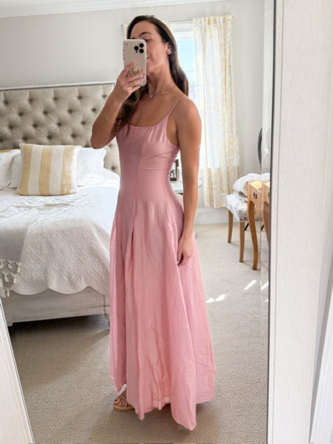 Lavender Brown Blush Pink Maxi -MEDIUM ONLY size 6