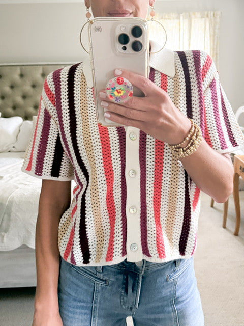 Bella Dahl Open Knit Cardigan