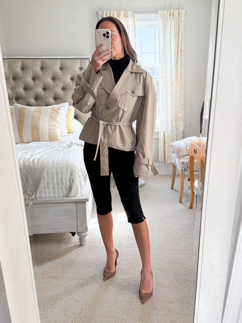 LaMarque Quinn Cropped Trench Coat