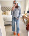 LaMarque Donna Denim LEATHER Jacket-XS ONLY