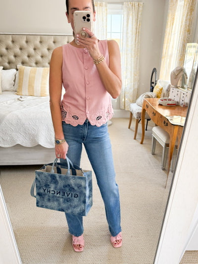 Sadie and Sage Blushing Pink Vest