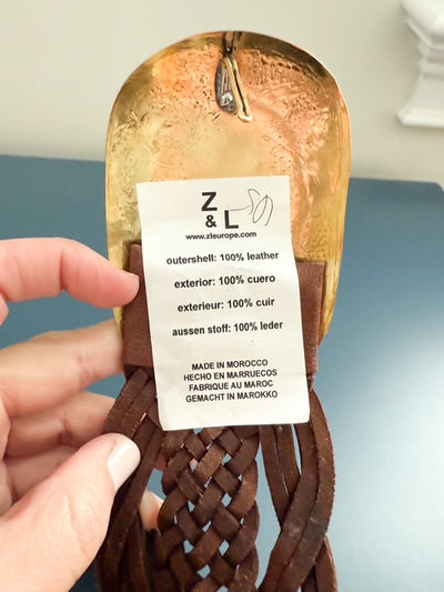 Z&L Bohemian Brown Leather Belt