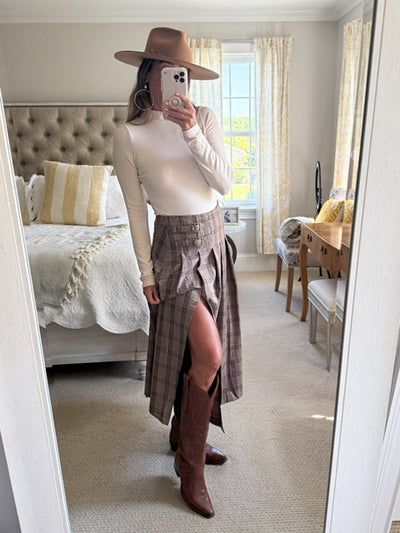 Ronan Ribbed Mock Neck