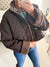 REVERSIBLE Cropped Quilted/Teddy Jacket