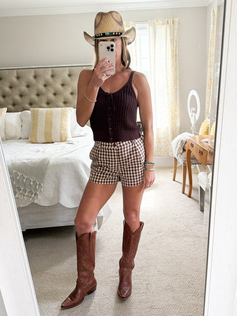 Sadie and Sage Gingham Shorts
