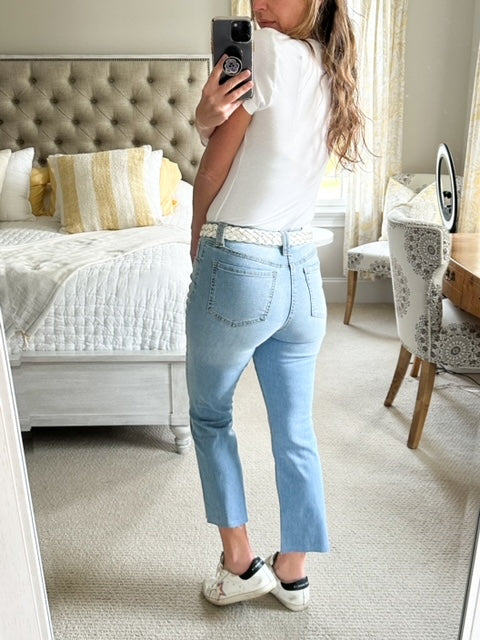 Blue Revival Ava Mid Rise Crop Jeans