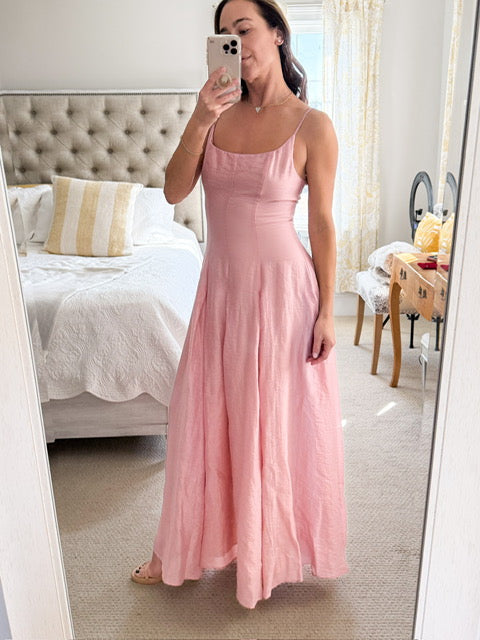 Lavender Brown Blush Pink Maxi -MEDIUM ONLY size 6
