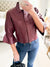 Lamarque Carolina Leather Ruffle Sleeve