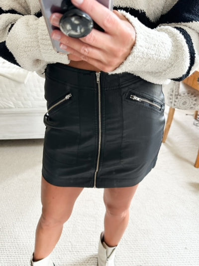 Bella Dahl Zip Detail Mini Skirt