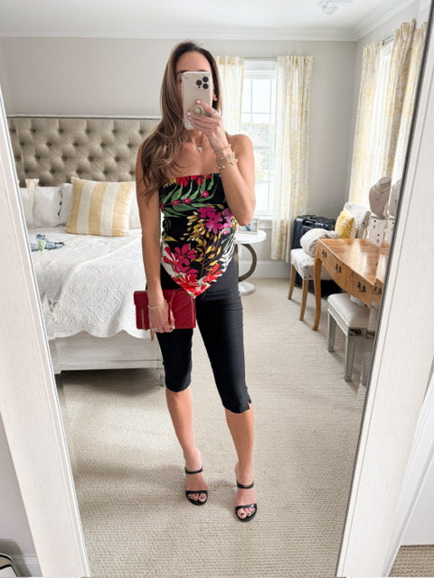 Lavender Brown Backless Scarf Tank