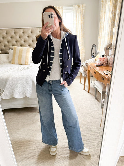Blue Revival Nautical Hooded Blazer-XS ONLY