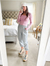 Mila Bamboo Cotton Crop Long Sleeve-SMALL ONLY