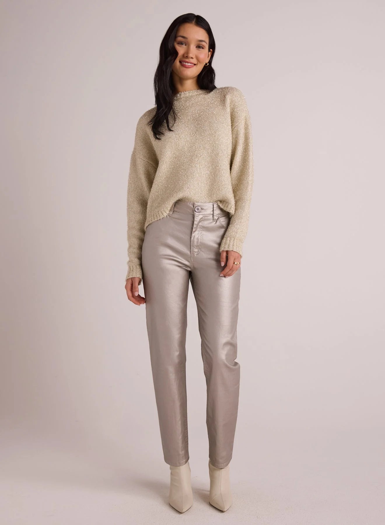 Bella Dahl Metallic Lennon Straight Leg 60% OFF