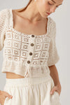 Nadine Crochet Crop Top