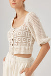 Nadine Crochet Crop Top