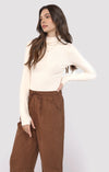 Ronan Ribbed Mock Neck