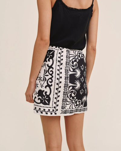 Bella Dahl Tribal Printed Wrap Skirt-MEDIUM ONLY