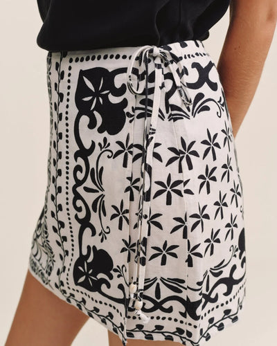 Bella Dahl Tribal Printed Wrap Skirt-MEDIUM ONLY