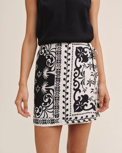 Bella Dahl Tribal Printed Wrap Skirt-MEDIUM ONLY